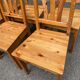 6 chaises à manger scandinaves en bois massif