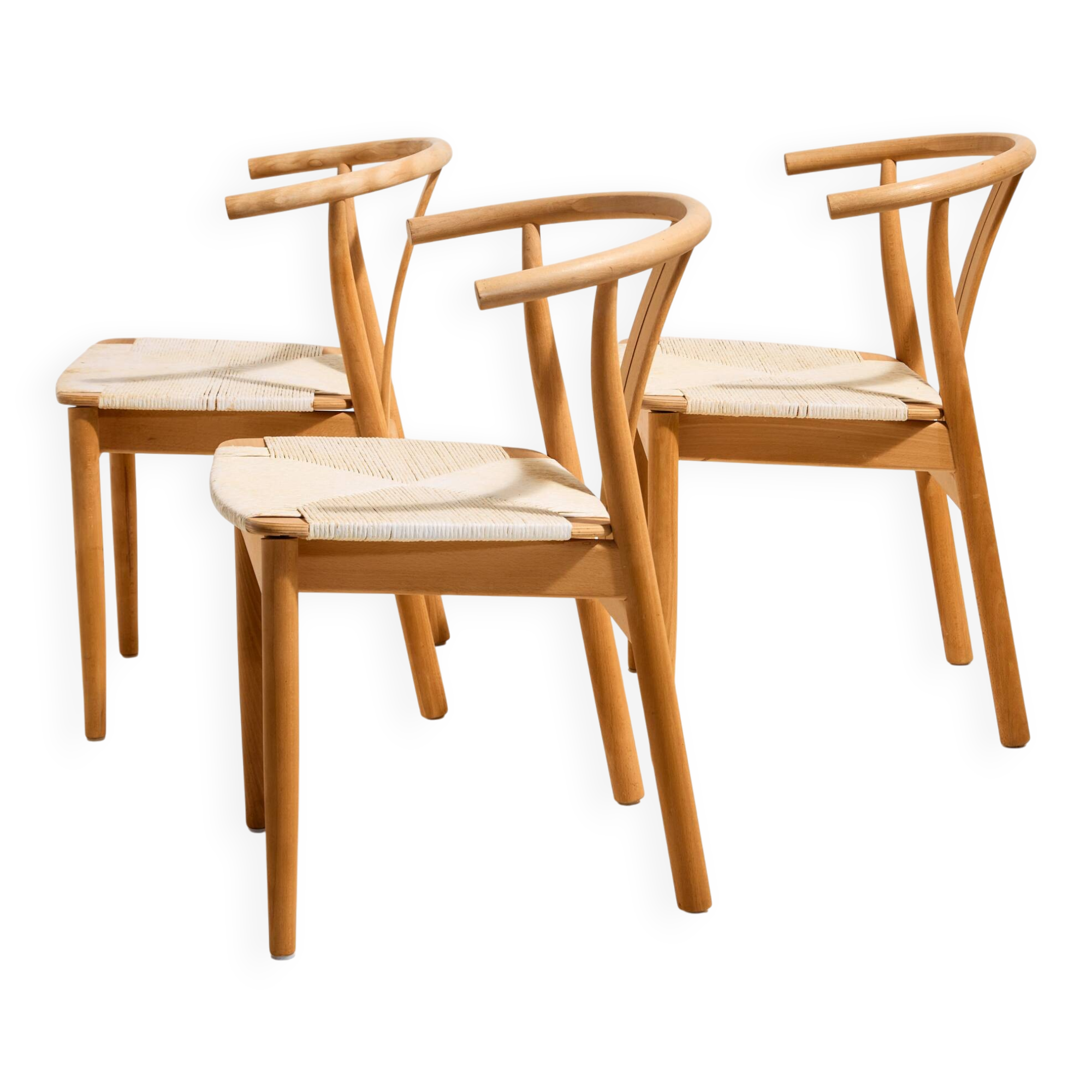 MK10689 Chaise de salle à manger en hêtre