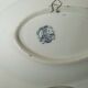 Plat a barbe barbier en faience blanche bordeaux veillard 19 eme