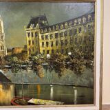 Richard KAISER: oil on canvas view of Notre Dame from the Seine