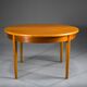 Round teak veneered extendable dining table from G-Plan, 1960s