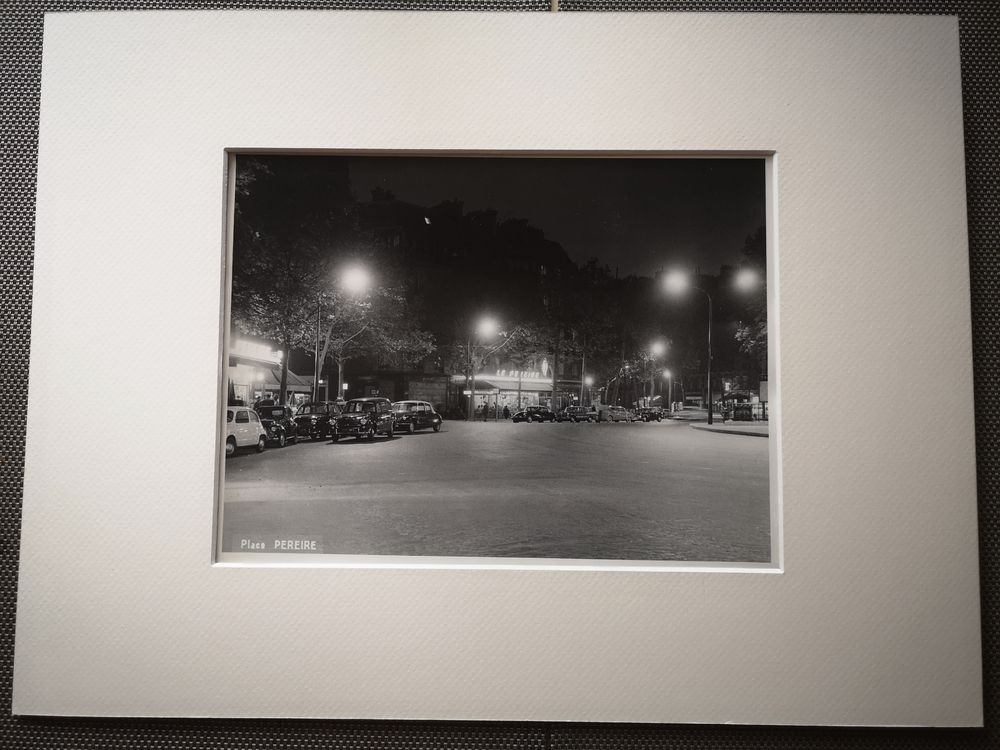 Photograph 18x24cm - Black and white silver print - Paris - Place Pereire - 1950s-1960s