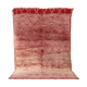 Vintage Boujaad rug 260×165 cm – Moroccan pink Berber rug with faded diamond tribal pattern, GO-1007