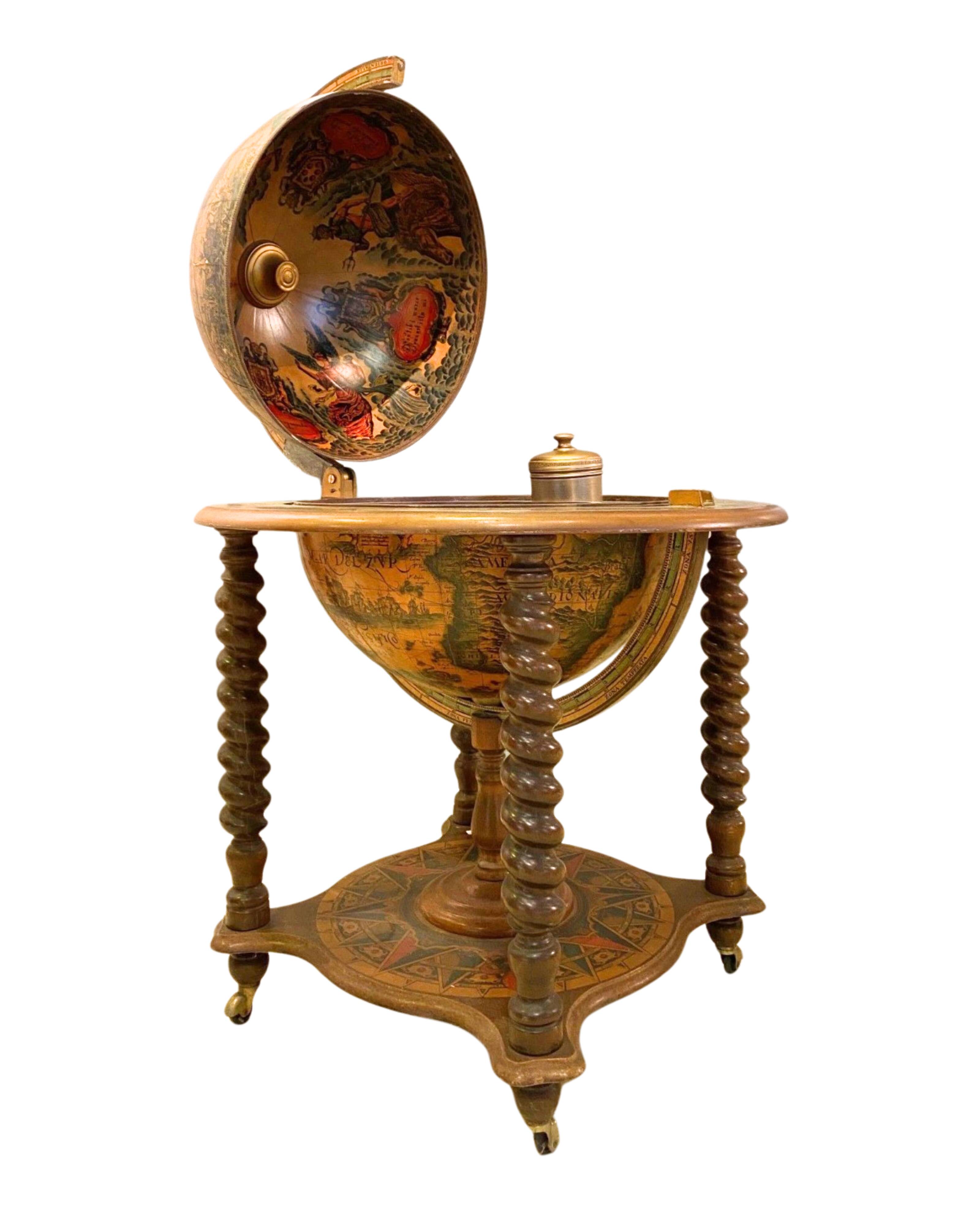 Hidden bar globe terrestre