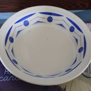 Plat creux Digouin Sarreguemines modèle "Ciboulette" ø27 cm