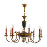 Empire chandelier 8 branches gilded bronze