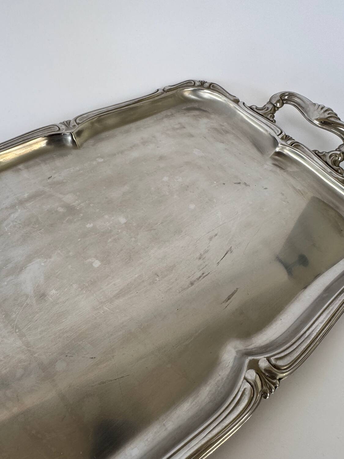 Vintage Stainless Steel Alfra Alessi Serving Tray with Handles