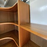 Danish Modular Teak Library Bookshelf Corner Unit Bookcase Mid 20th Century