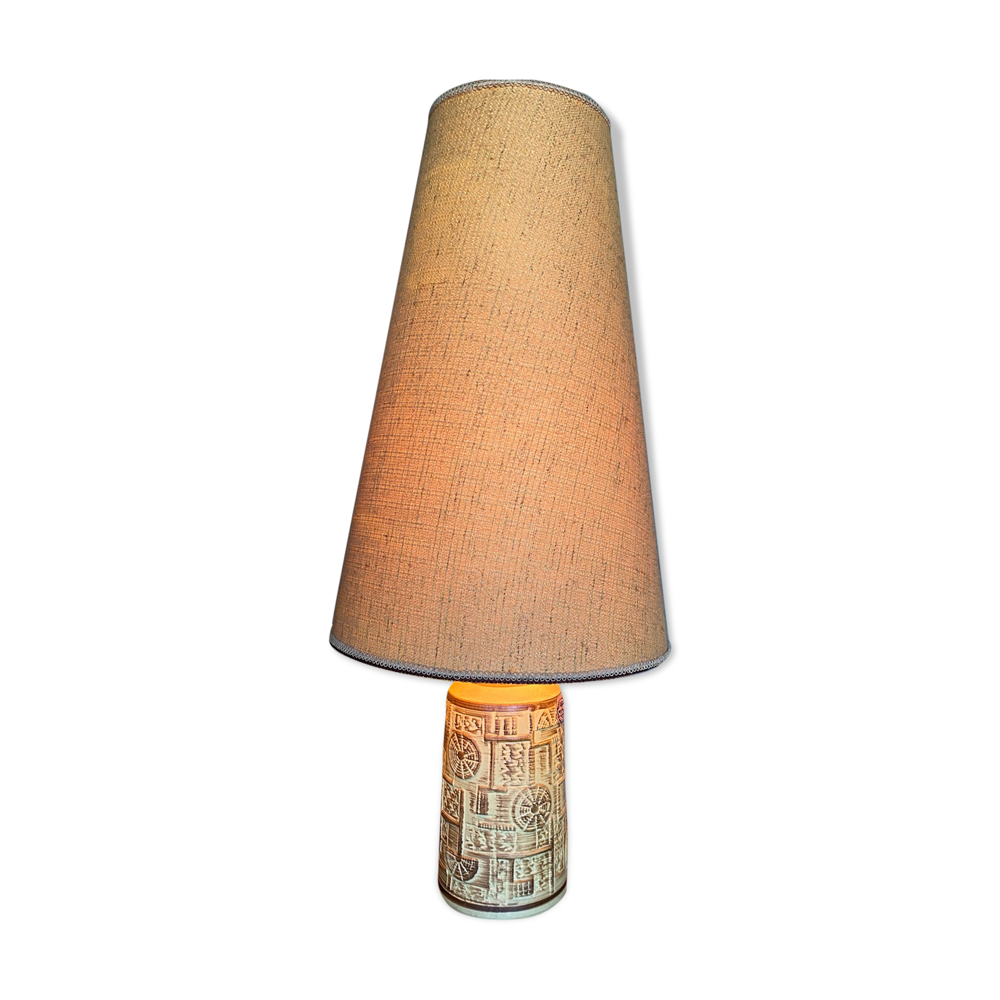 Mid-Century Scandinavian Bava Ceramic Lamp in Modern Style, 1960s