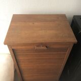 Former oak curtain binder circa 1920 with key