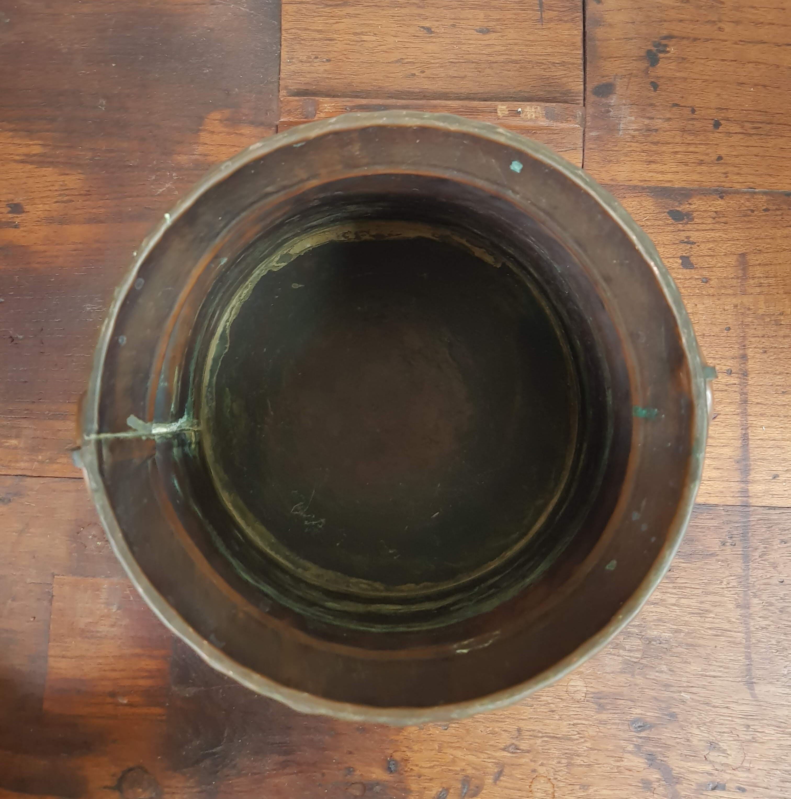 Vintage Copper Indoor Planter - Switzerland - 1970s