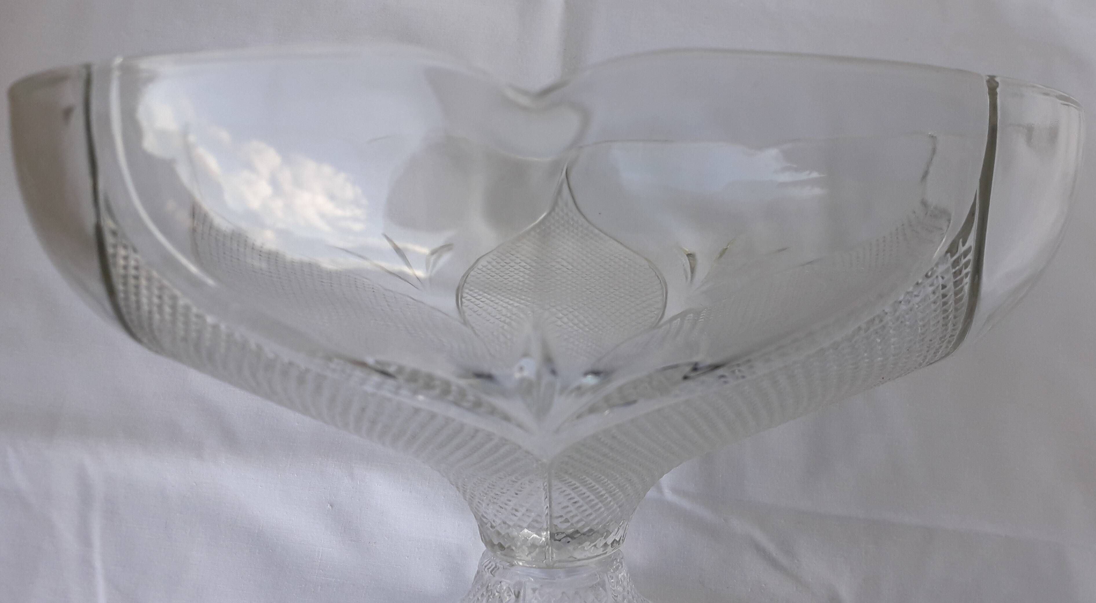 Coupe sur pied en verre