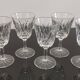 Set of 6 vintage chiseled crystal stemware