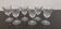 Set of 6 vintage chiseled crystal stemware