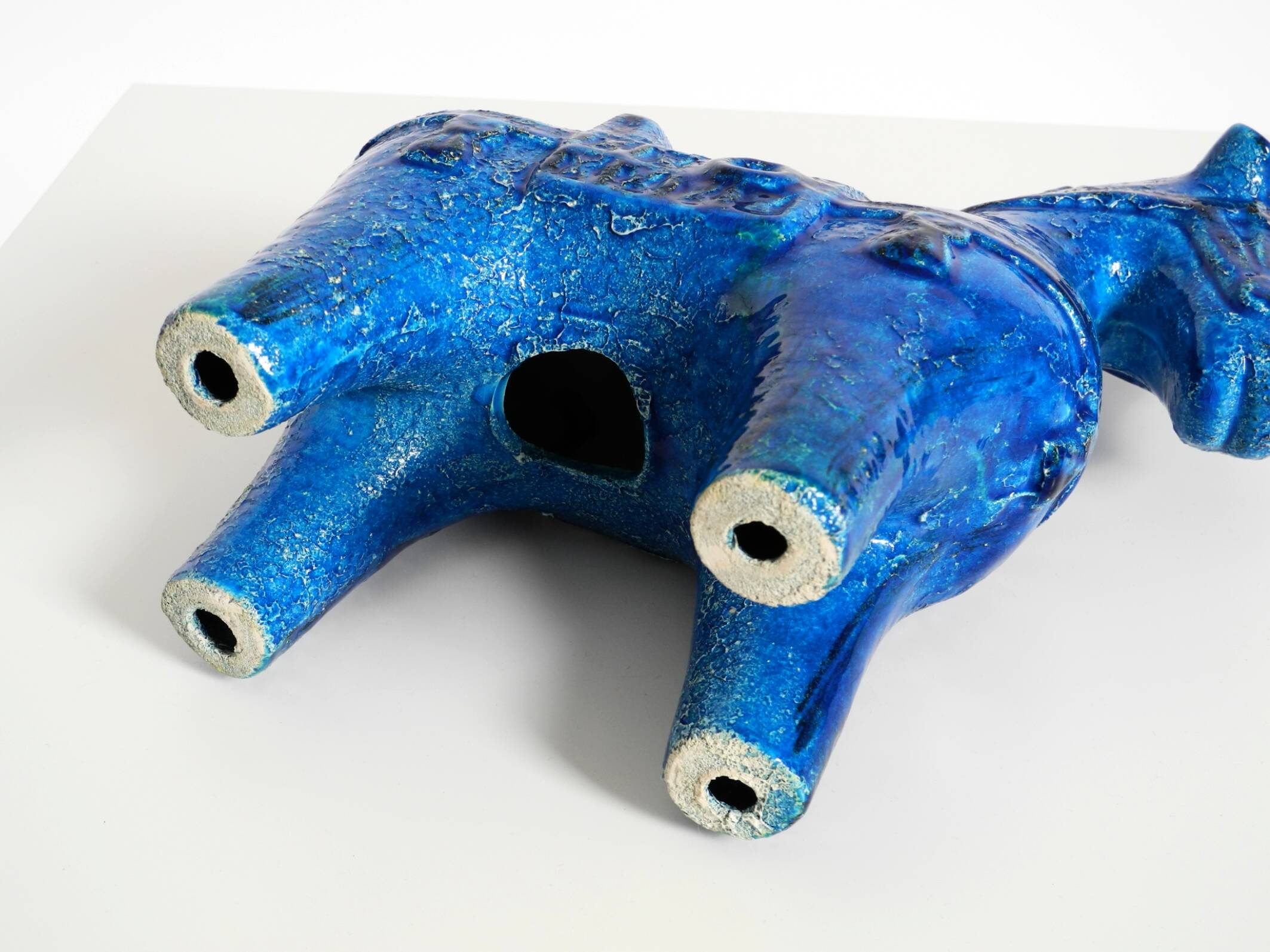 60s ceramic horse from the Rimini Blue collection by Aldo Londi for Bitossi