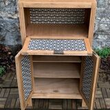 Parisian art deco sideboard in raw oak 1930