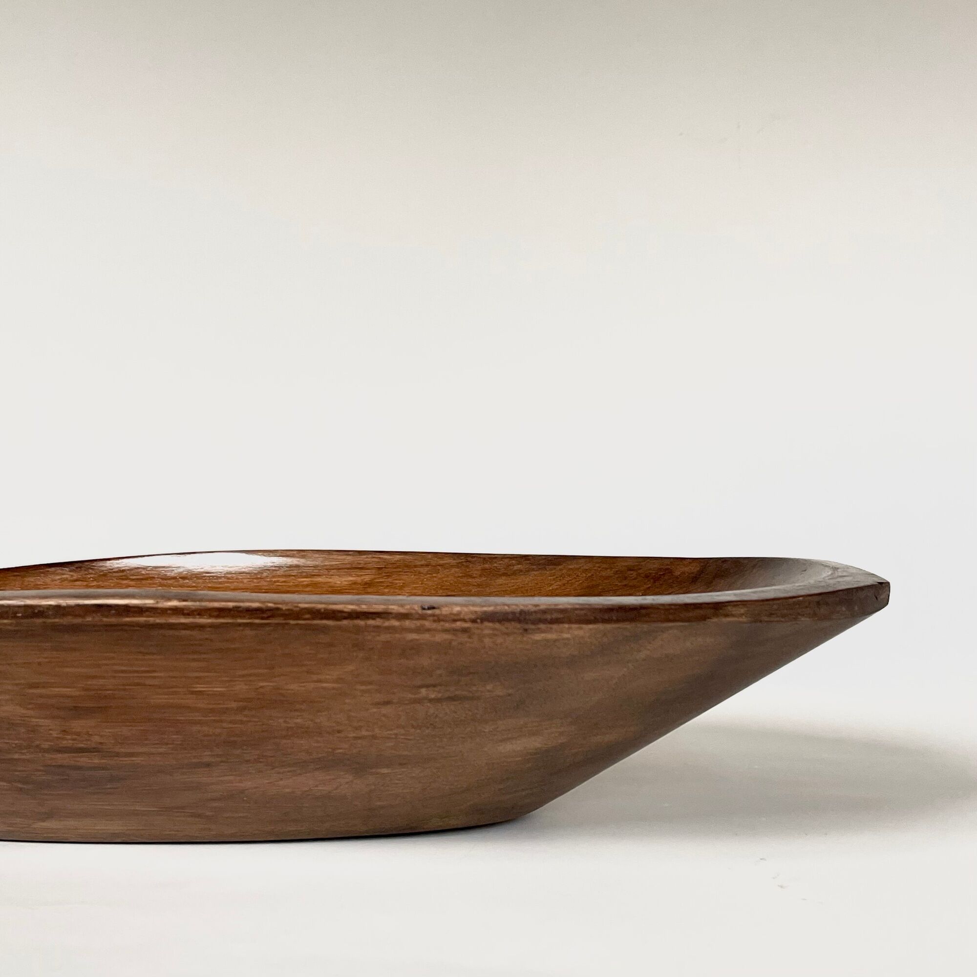 Carved solid wood cup, vintage 1960