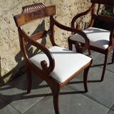2 regency armchairs