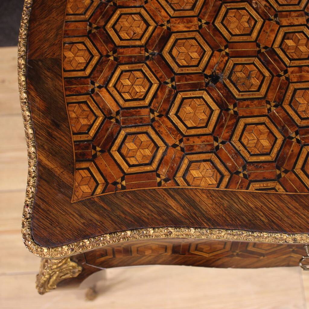 19th Century Napoleon III Inlaid Sewing Table