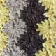 Set of 5 wool crochet cushions 1970s