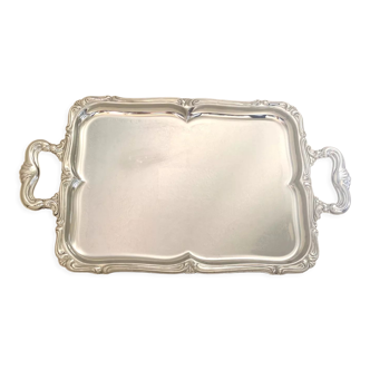 Baroque stainless steel tray Alessi