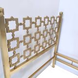 Postmodern Sculptural Brass Single Bed by Luciano Frigerio, Italy