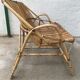 Vintage rattan bench