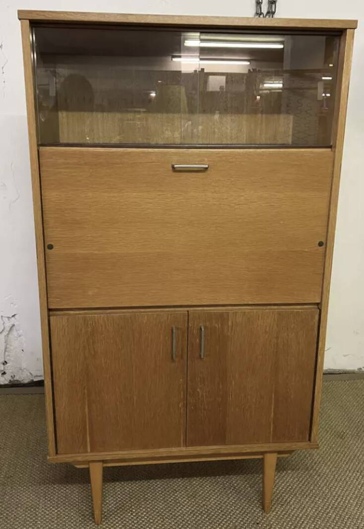 Small vintage secretary cabinet