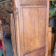 Vitrine style louis xv 1 porte en merisier