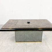 Vintage hidden bar coffee table by Fedam, 1980s