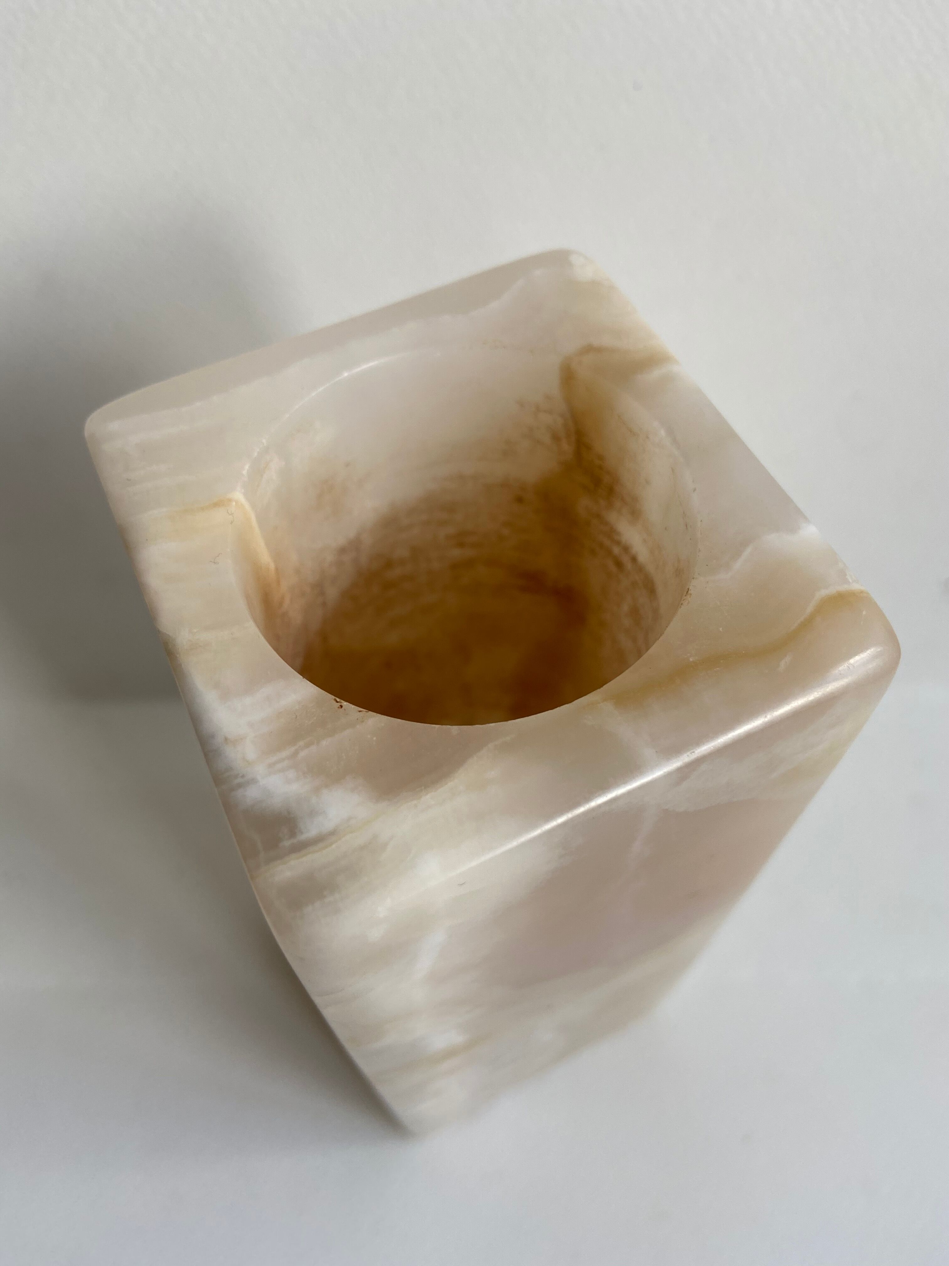 Vase en onyx beige Selency