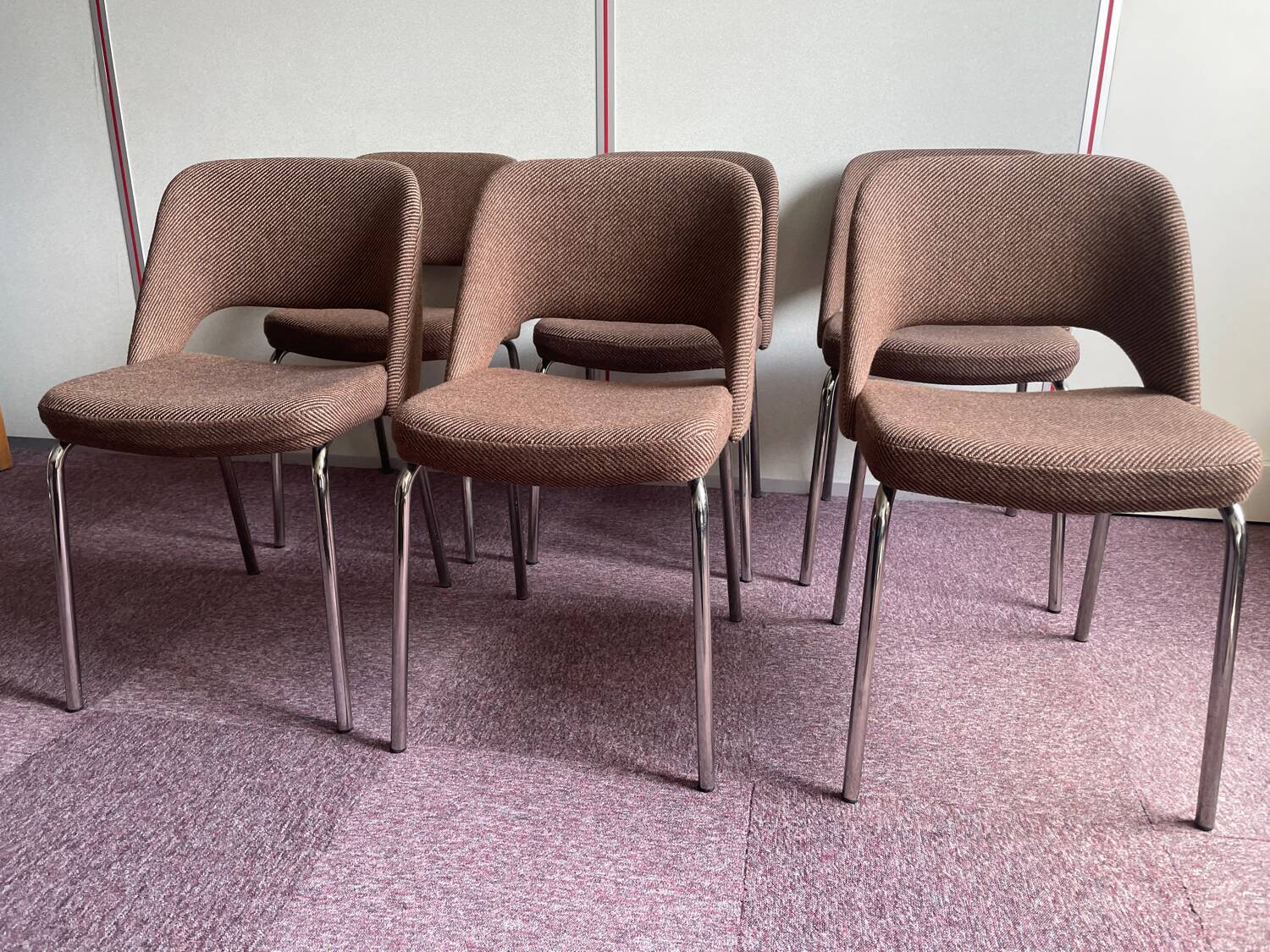 Set of 6 barrel chairs