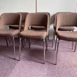 Set of 6 barrel chairs