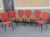 Set of 6 vintage "compass feet" chairs