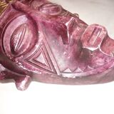 Masque africain violet et or