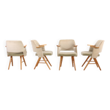 Set of four Pastoe FB30 dining chairs by Cees Braakman in Mohair