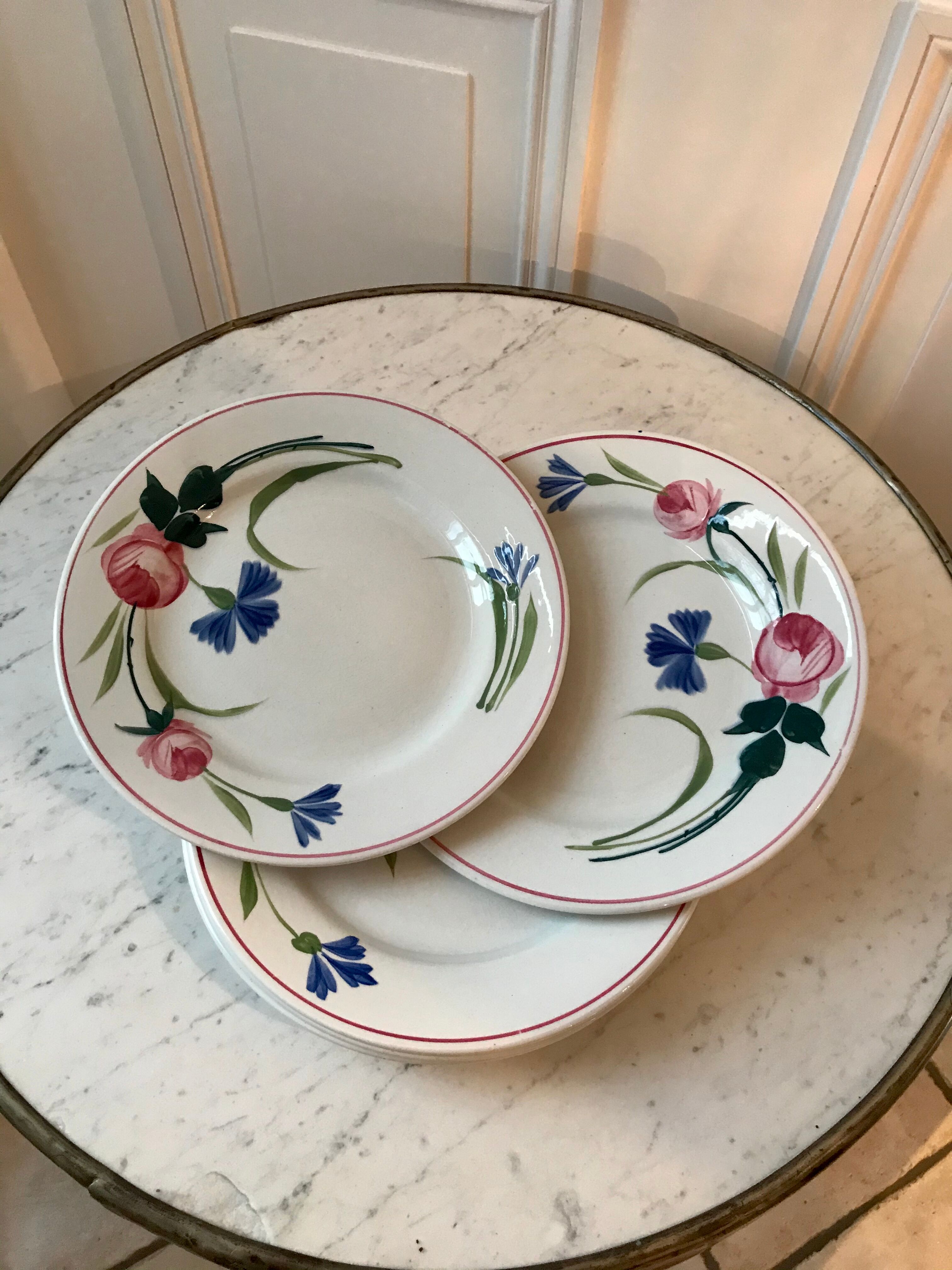 Lot of 6 plates St Amand