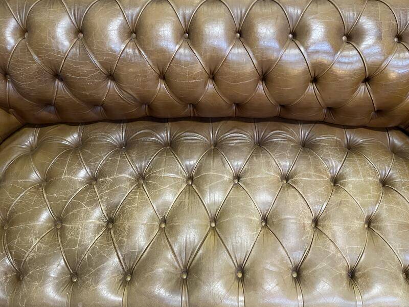 Chesterfield leather sofa