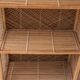 Large woven bamboo shelf