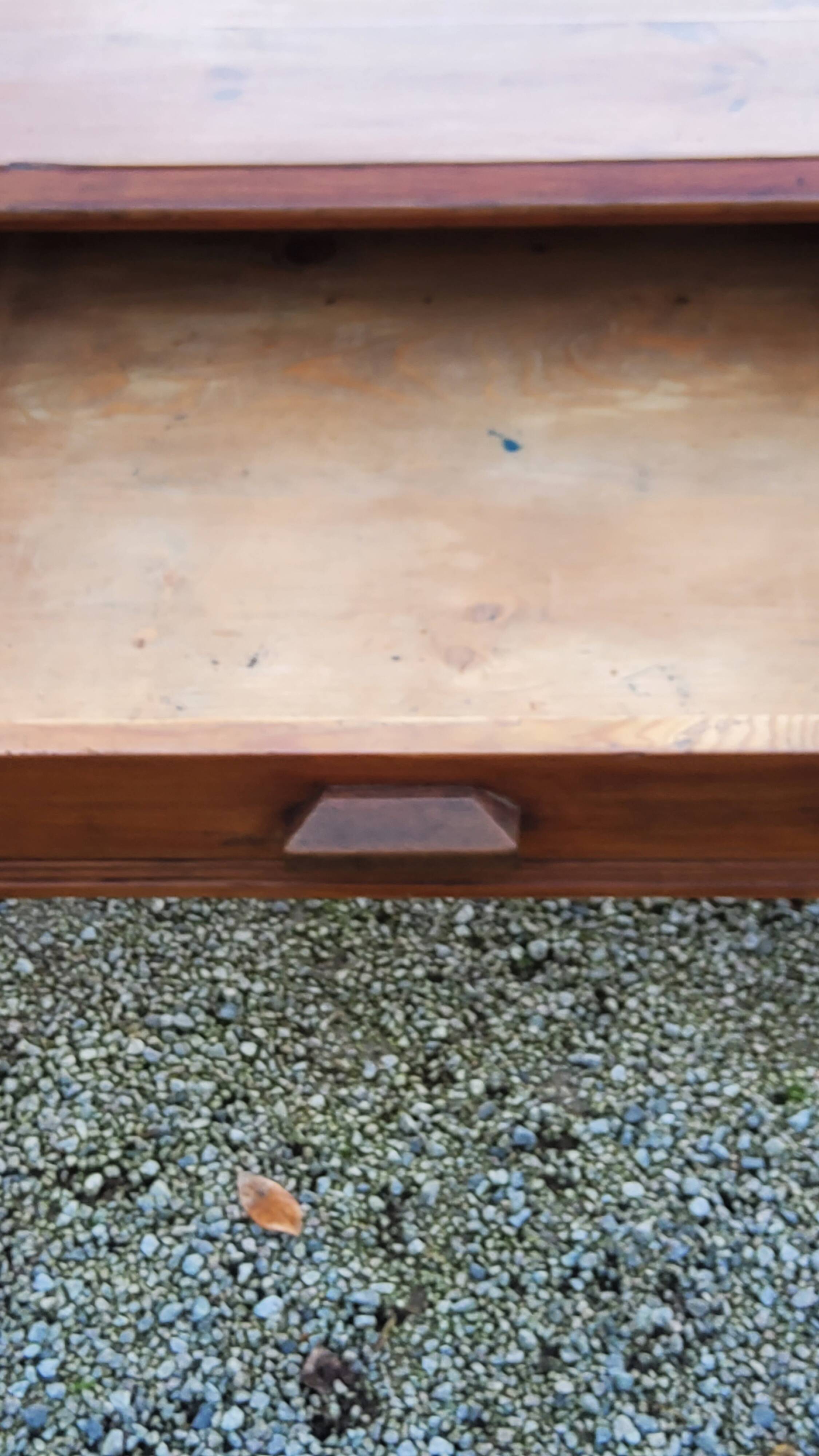 Farm table early 20th century 3 spacer drawers 180cm