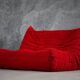 Red Alcantara Togo 2-seater sofa and corner by Michel Ducaroy for Ligne Roset, 2000s