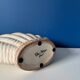 Vintage earthenware shell vase, Denmark