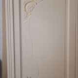 Armoire parisienne rose rangement enfant vintage bois bohême fleurs TBE