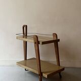 Wooden bar cabinet, French design 1950.