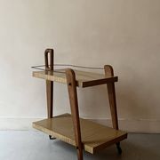 Desserte de bar en bois, France design 1950
