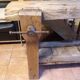 Antique Burgundian workbench in light oak