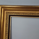 Frame hollow edges wood gilded stucco gold leaf foliage 41x33 or 45x37 cm SB187