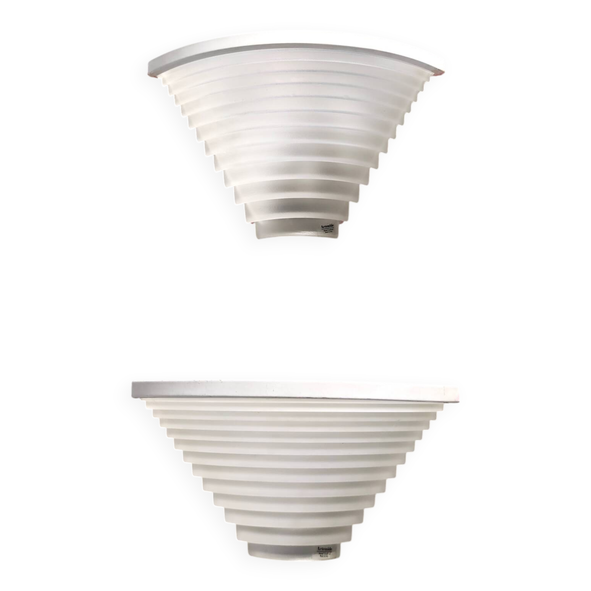 Pair of Egisto Corner Sconces by Angelo Mangiarotti for Artemide