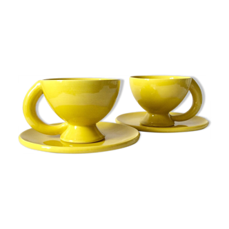 Pair of ceramic cups Cerenne Vallauris
