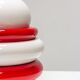 Postmodern composition sculpture in ceramic 1970 Italy